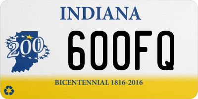 IN license plate 600FQ