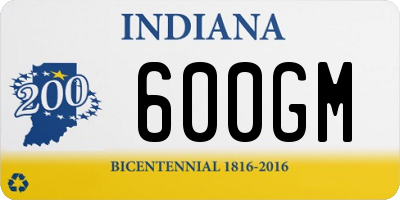 IN license plate 600GM