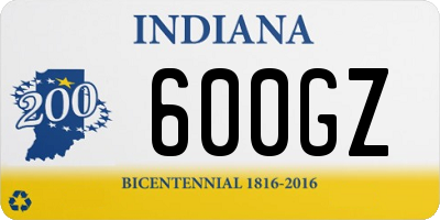 IN license plate 600GZ