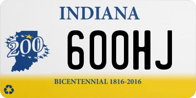 IN license plate 600HJ