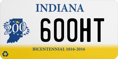 IN license plate 600HT