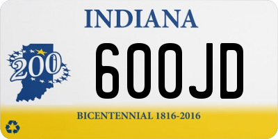 IN license plate 600JD