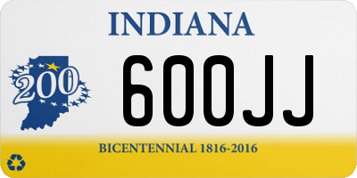 IN license plate 600JJ
