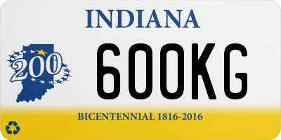 IN license plate 600KG