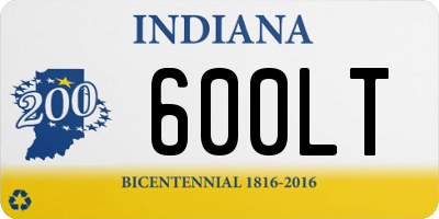 IN license plate 600LT