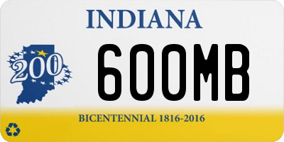IN license plate 600MB