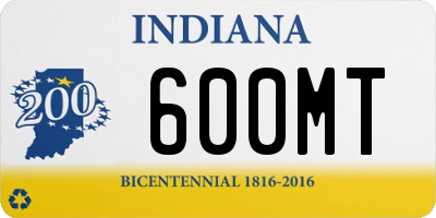 IN license plate 600MT