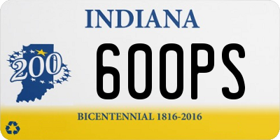 IN license plate 600PS