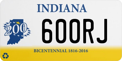 IN license plate 600RJ