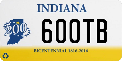 IN license plate 600TB