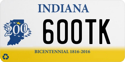 IN license plate 600TK