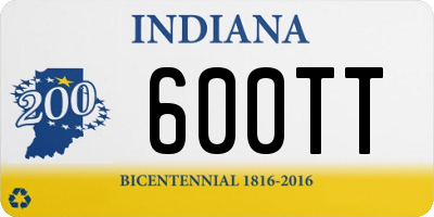 IN license plate 600TT