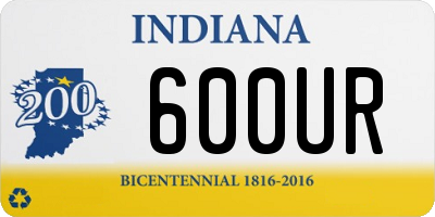 IN license plate 600UR