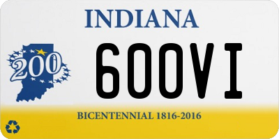 IN license plate 600VI