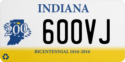 IN license plate 600VJ