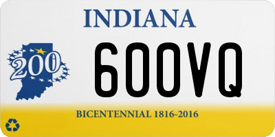 IN license plate 600VQ