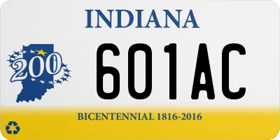 IN license plate 601AC