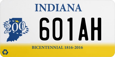 IN license plate 601AH