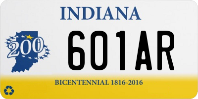 IN license plate 601AR