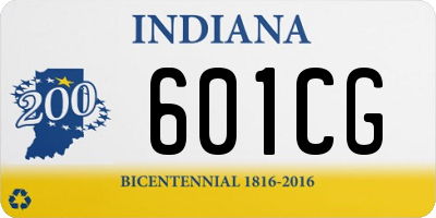 IN license plate 601CG