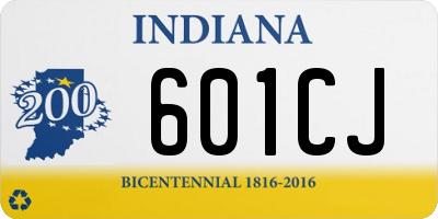 IN license plate 601CJ
