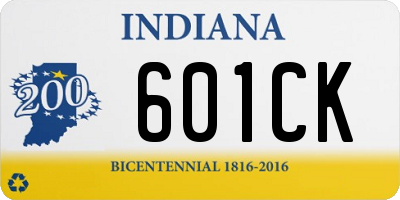 IN license plate 601CK