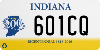 IN license plate 601CQ