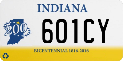 IN license plate 601CY