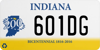 IN license plate 601DG