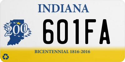 IN license plate 601FA