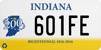 IN license plate 601FE