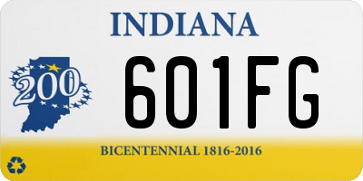 IN license plate 601FG