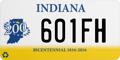 IN license plate 601FH