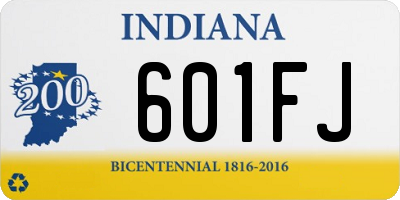 IN license plate 601FJ