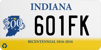 IN license plate 601FK