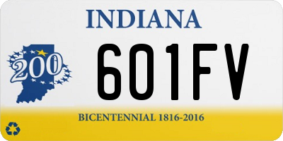 IN license plate 601FV