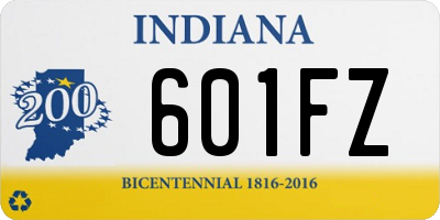 IN license plate 601FZ