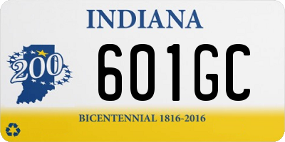 IN license plate 601GC