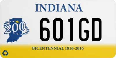 IN license plate 601GD