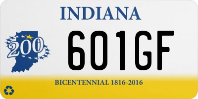 IN license plate 601GF