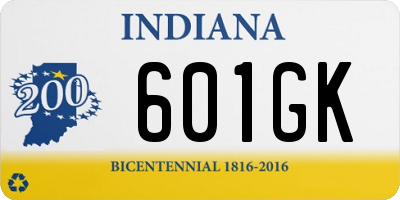 IN license plate 601GK