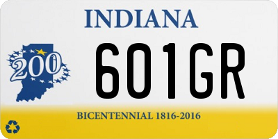 IN license plate 601GR