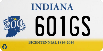 IN license plate 601GS