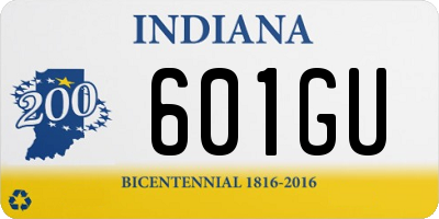 IN license plate 601GU