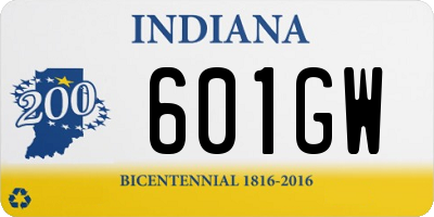 IN license plate 601GW