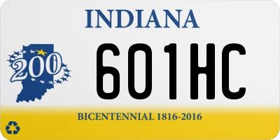 IN license plate 601HC