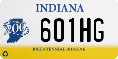 IN license plate 601HG