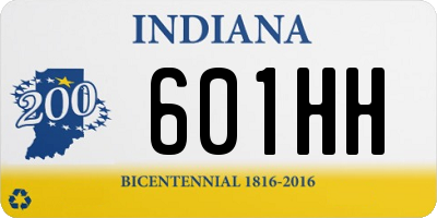 IN license plate 601HH