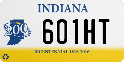 IN license plate 601HT