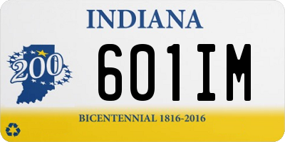 IN license plate 601IM